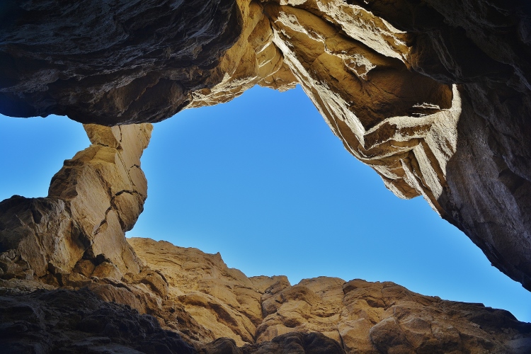 inside the slot canyon